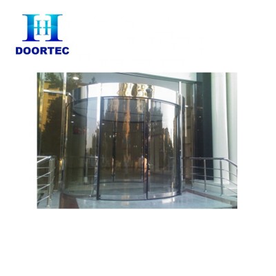 Automatic natural revolving doors