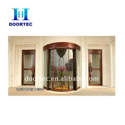 Glass revolving door widely used for hotels